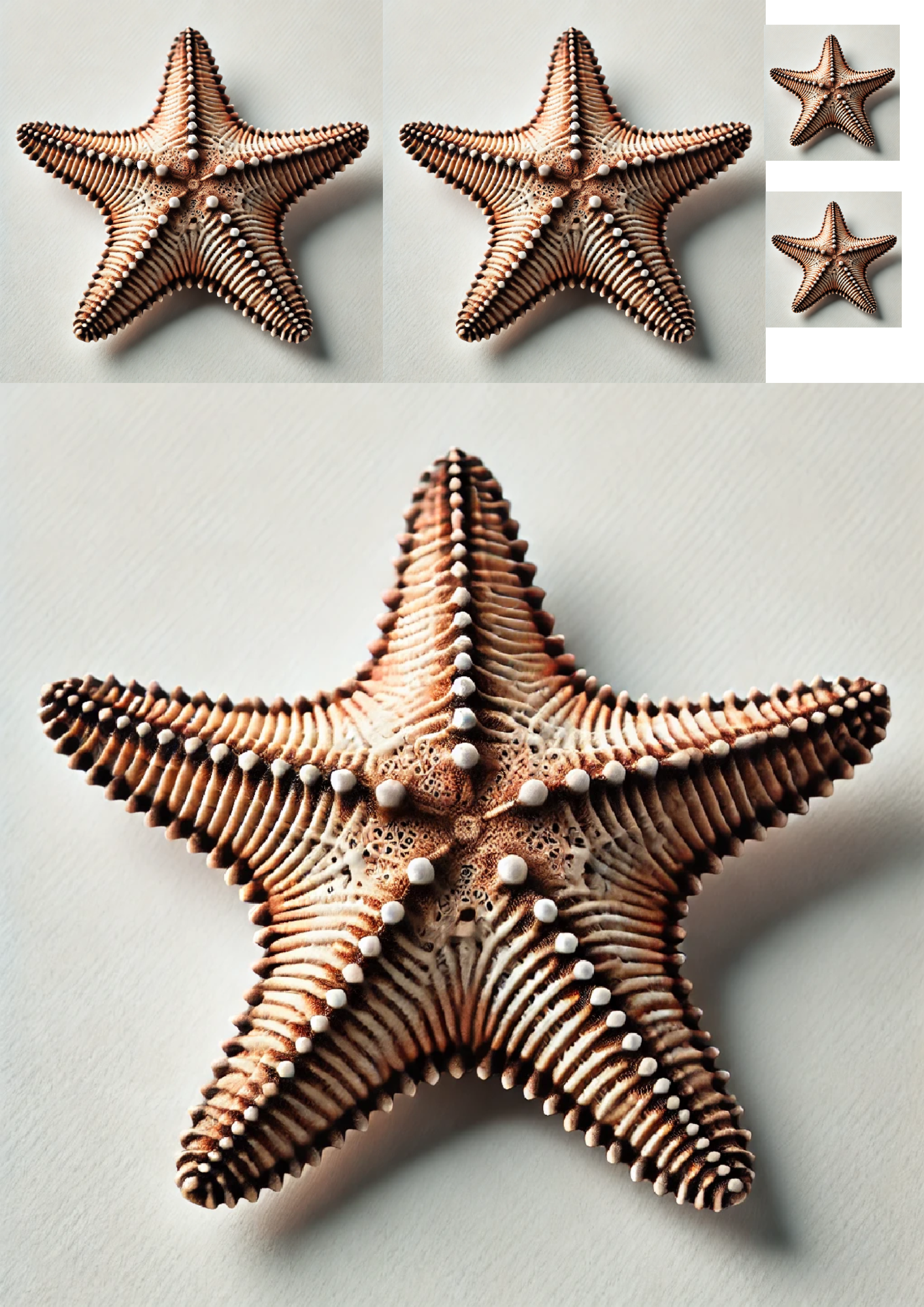 Sticker Sheet / Greeting Card – Starfish Collage Cat. No. 1377