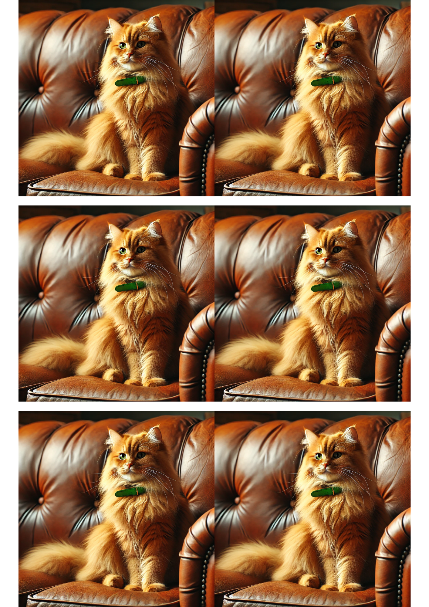 Sticker Sheet / Greeting Card – Ginger Kitty Collage Cat. No. 3139