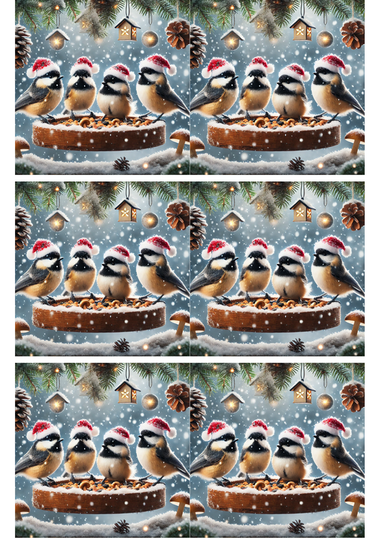 Klistremerkeark – Meiser ved foringsplassen om vinteren 2 Kollasje Kat. nr. 2441