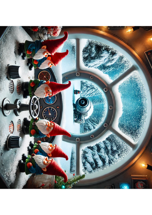 Sticker Sheet Gnomes In Spaceship Full Cat. No. 1470