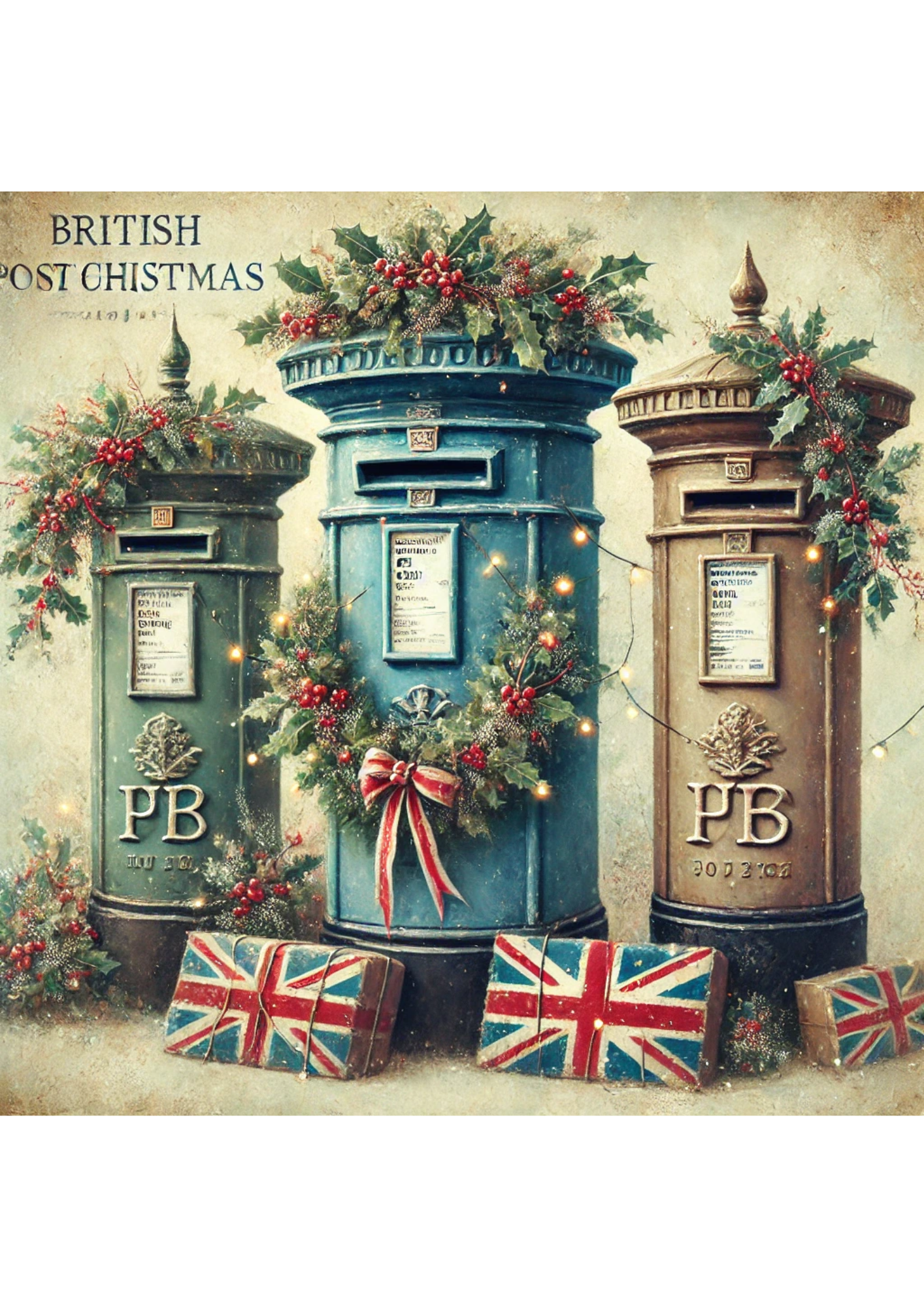 Sticker Sheet / Greeting Card – British Post Boxes 2 Full Cat. No. 2898