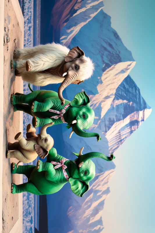 Sticker Sheet – Elephants Dancing On Mount Everest Full Cat. No. 297