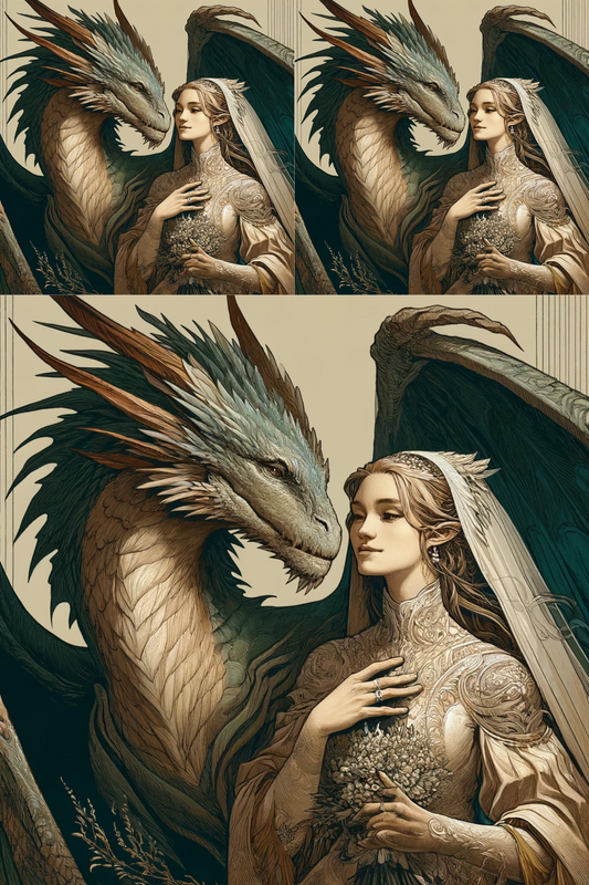 Sticker Sheet – Dragon and Bride Cat. No. 316