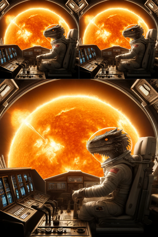 Sticker Sheet – Dragon Against the Sun, Cat. No. 321