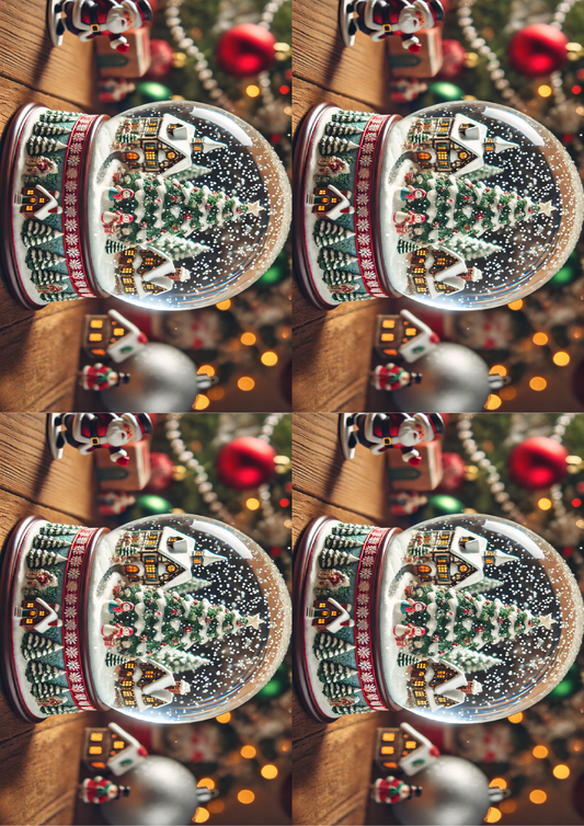 Sticker Sheet Snow Globe Collage Cat. No. 1576