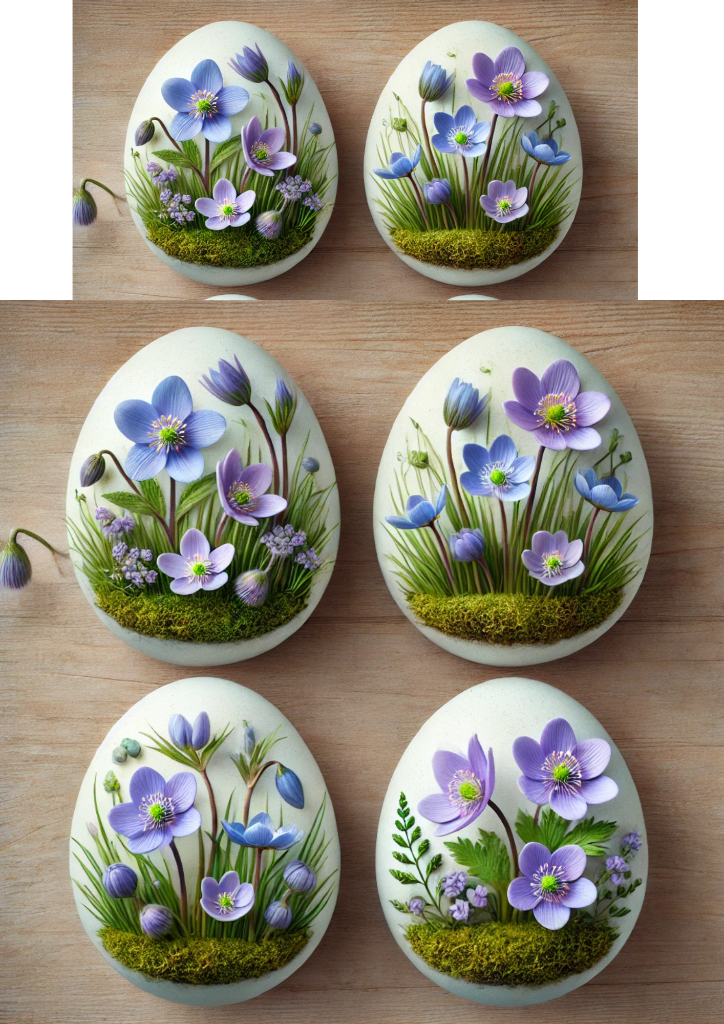 Sticker Sheet / Greeting Card – Easter Eggs Full Cat. No. 3158