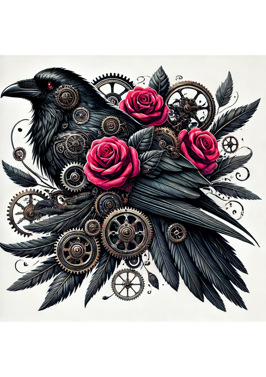 Sticker Sheet – Raven Steampunk Full Cat. No. 2904