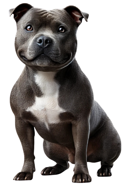 Klistremerkeark – Staffing Dog Full Cat nr. 3078