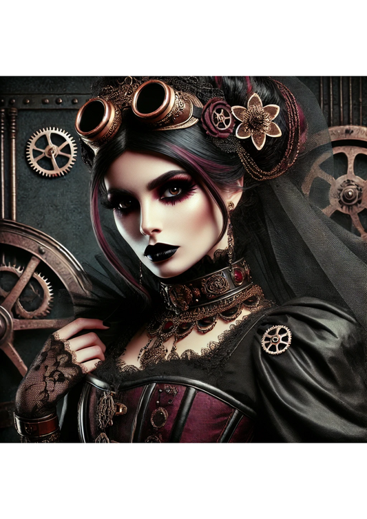 Sticker Sheet – Steampunk Woman 2 Full Cat. No. 3162