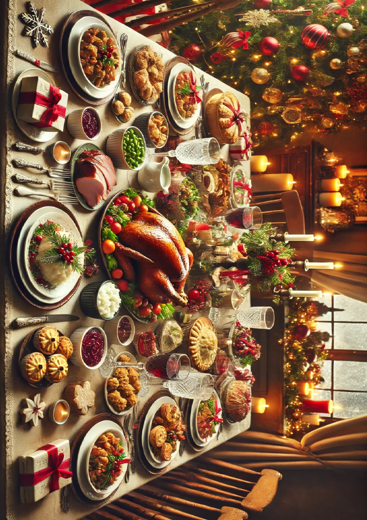 Sticker Sheet / Greeting Card – Christmas Table Full Cat. No. 1585