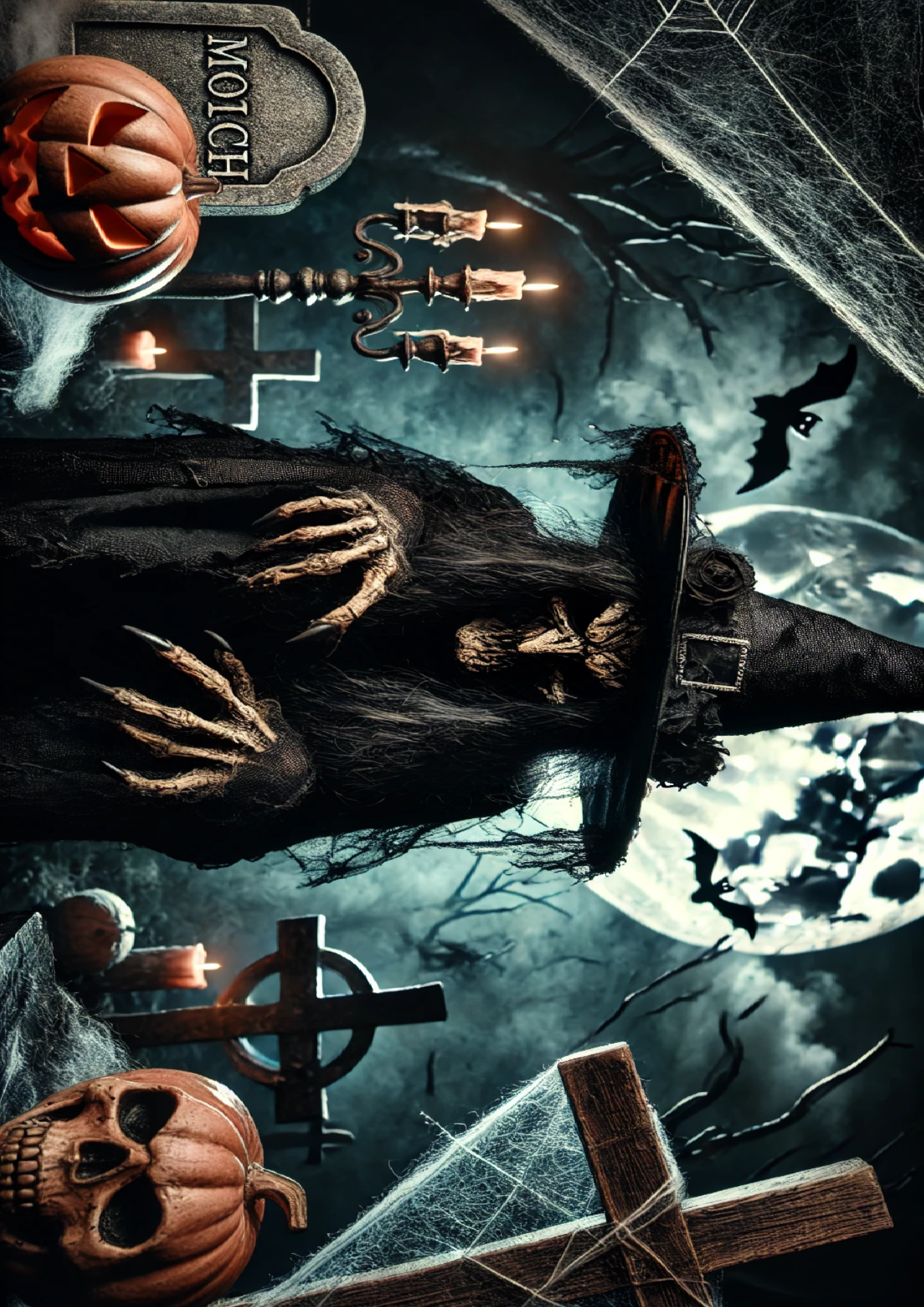 Sticker Sheet / Greeting Card – Scary Witch Full Cat. No. 1645