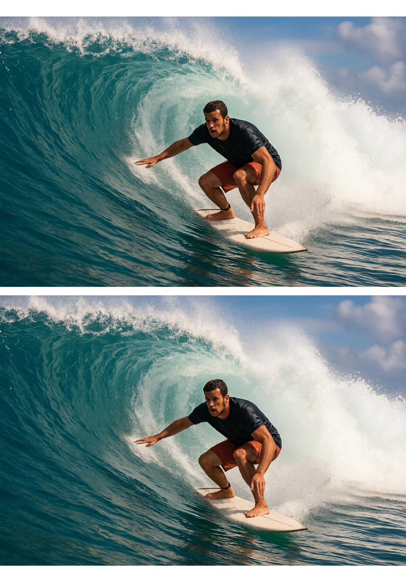 Sticker Sheet / Greeting Card – Surfing Collage Cat. No. 3185