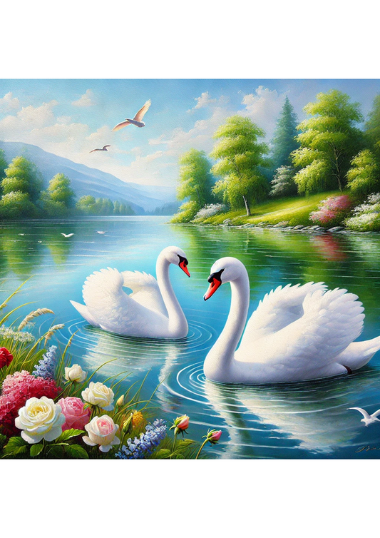 Sticker Sheet – Swans On The River Full Cat. No. 2506