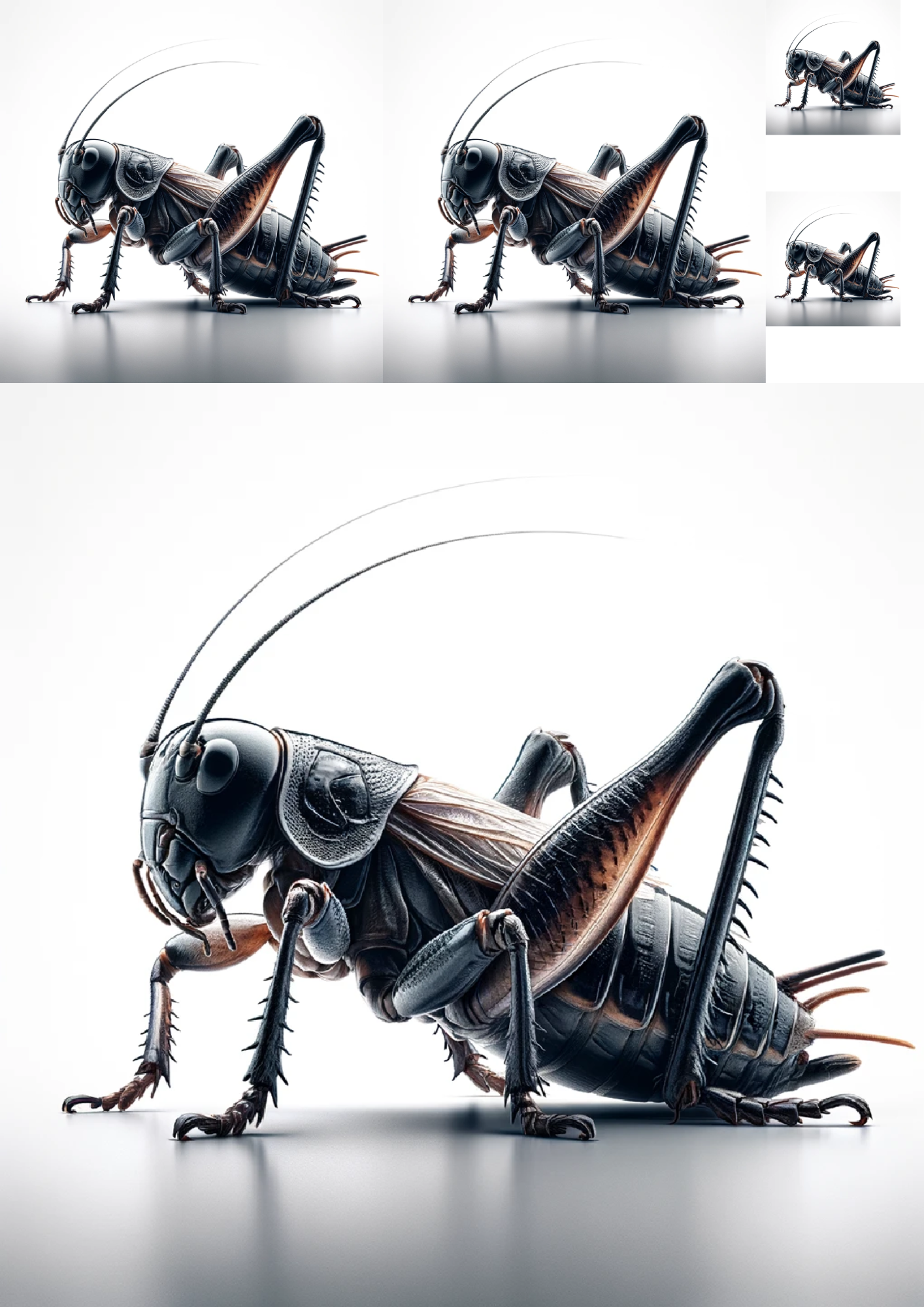 Sticker Sheet / Greeting Card – Cricket Collage, Cat. No. 1172