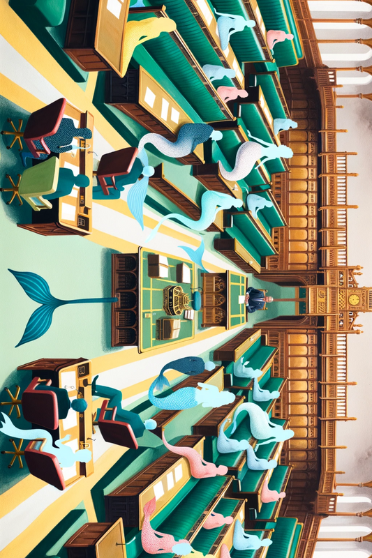 Sticker Sheet – Mermaids In The British Parliament Full Cat. No. 424