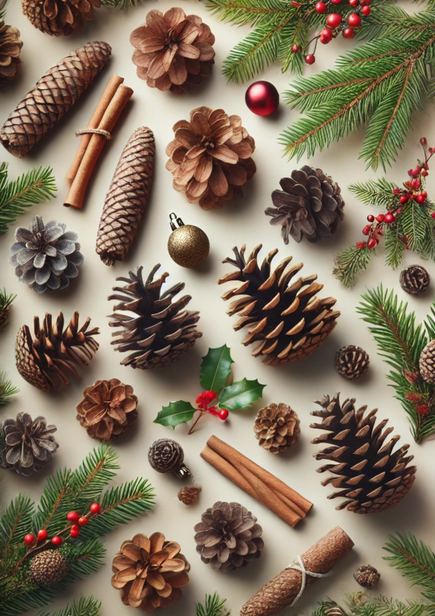 Sticker Sheet / Greeting Card – Pine Cones Full Cat. No. 2528