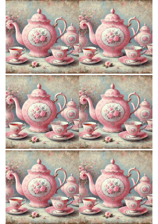 Sticker Sheet – Teapot Collage Cat. No. 2531