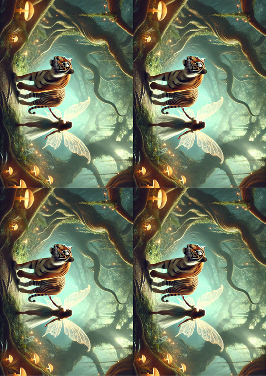 Sticker Sheet – Fairy and Tiger Collage Cat. No. 2537