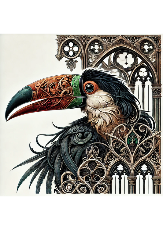 Sticker Sheet – Toucan Gothic Style Full Cat. No. 2548