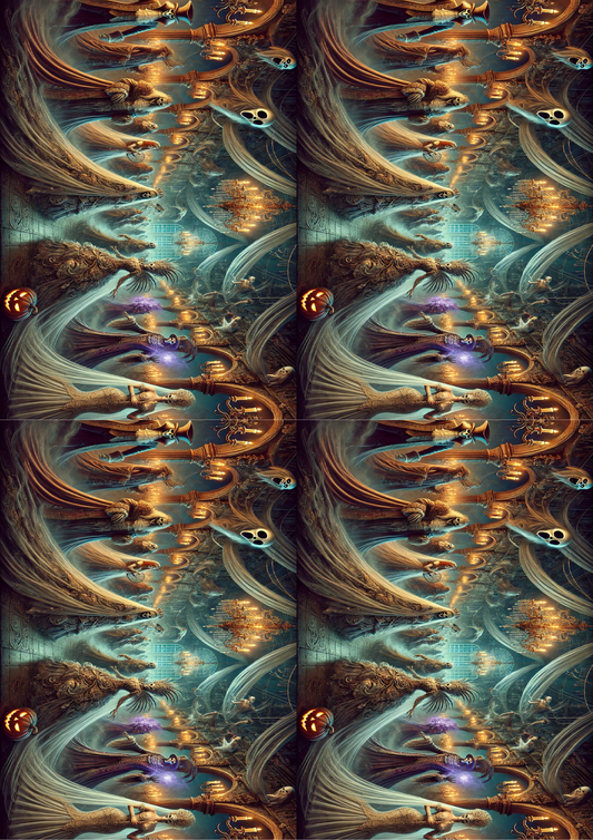 Sticker Sheet Ghosts' Masquerade Collage Cat. No. 1646