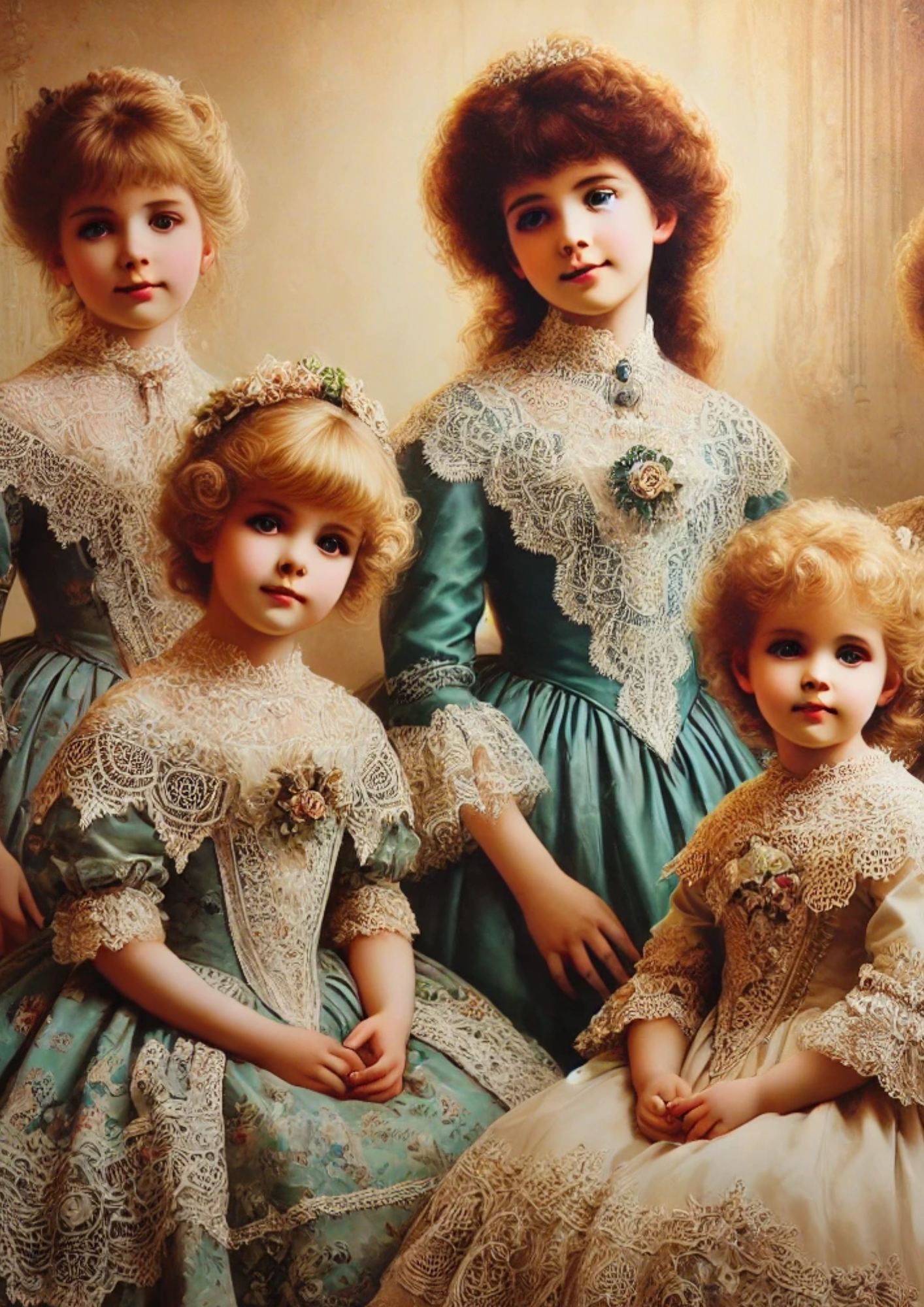 Sticker Sheet / Greeting Card – Children Of The Victorian Era Full Cat. No. 2634