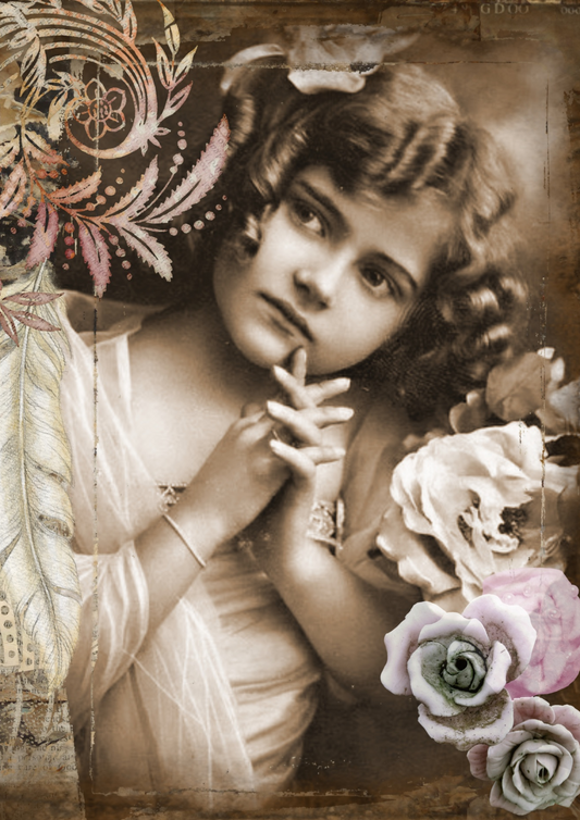 Sticker Sheet – Vintage Girl Full Cat. No. 2638