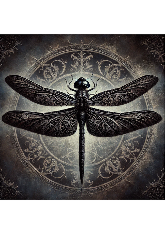 Sticker Sheet – Dragonfly In Gothic Style Full Cat. No. 2924