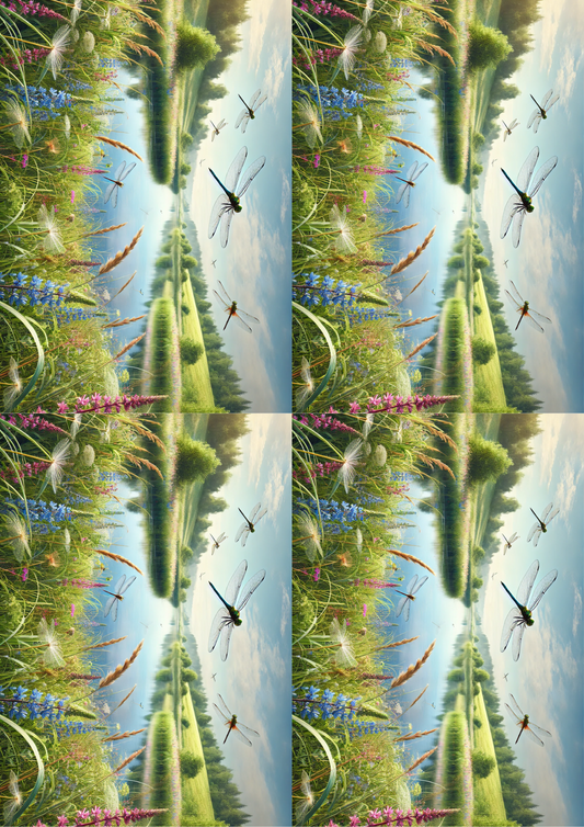 Sticker Sheet – Dragonflies 2 Collage Cat. No. 2645