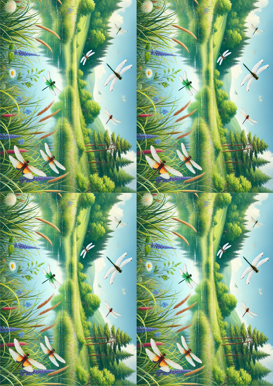 Sticker Sheet – Dragonflies Collage Cat. No. 2643