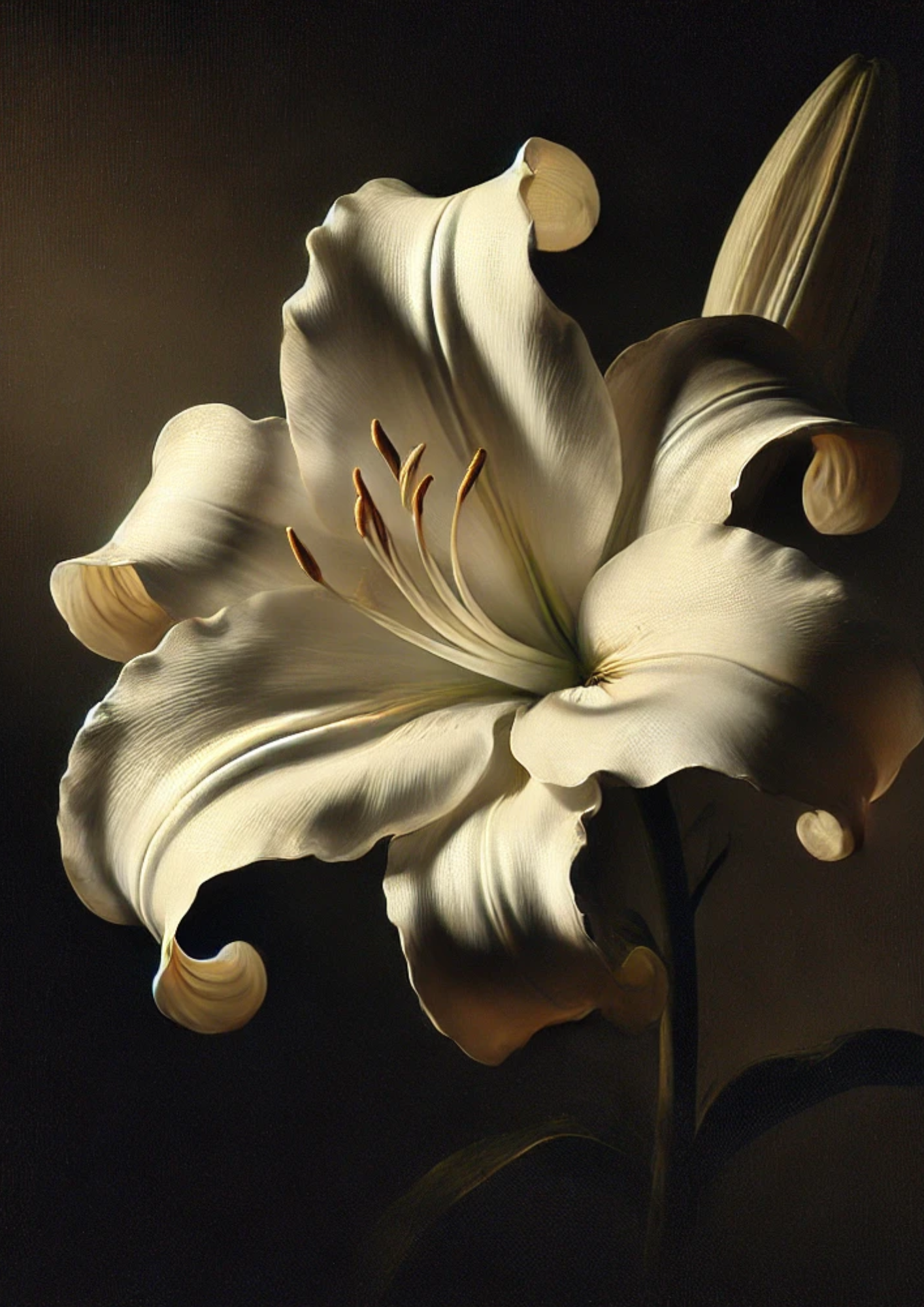 Sticker Sheet / Greeting Card – White Lily Full Cat. No. 2648