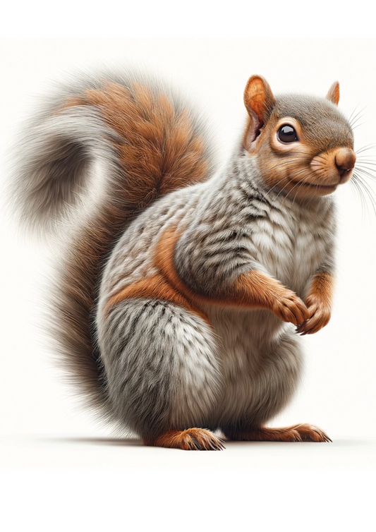 Klistremerkeark – Amerikansk ekorn helkatt nr. 1000