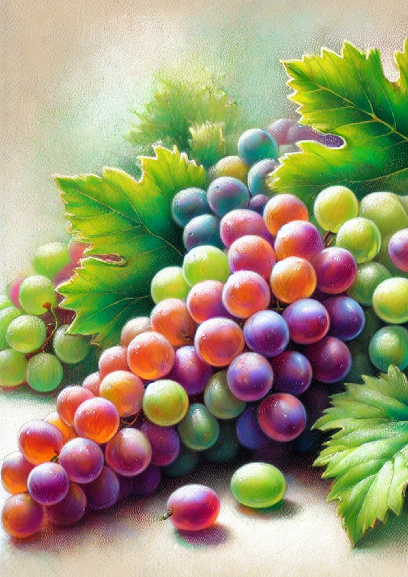 Sticker Sheet / Greeting Card – Grapes Full Cat. No. 2666