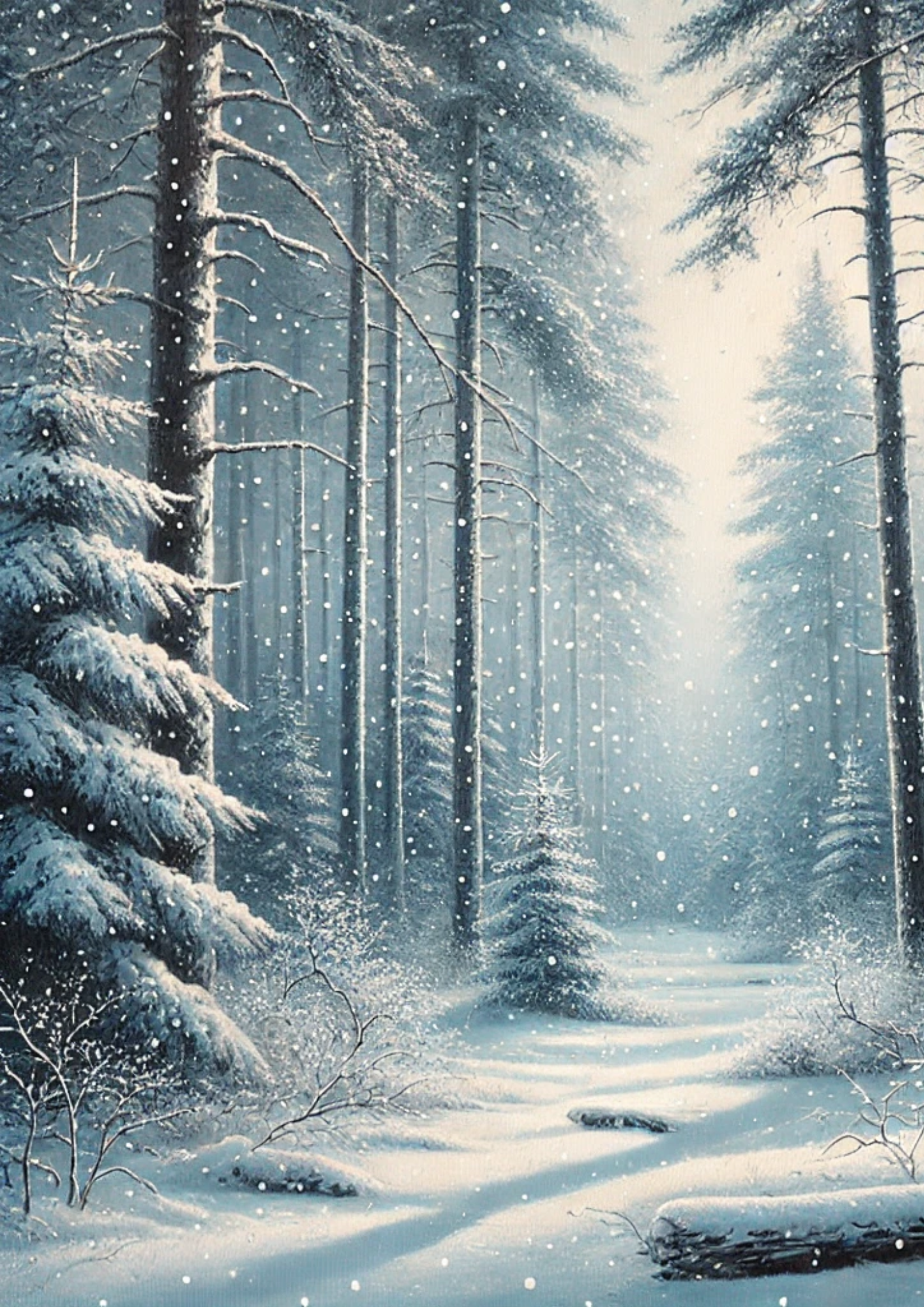 Sticker Sheet / Greeting Card – Winter Forest Full Cat. No. 2670