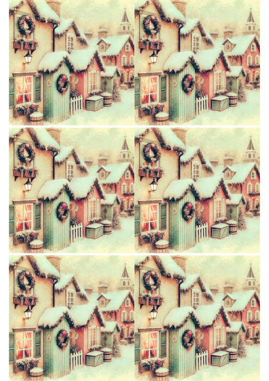 Sticker Sheet – Winter Village 2 Collage Cat. No. 2781