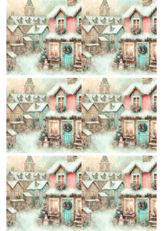 Sticker Sheet – Winter Village 3 Collage Cat. No. 2783