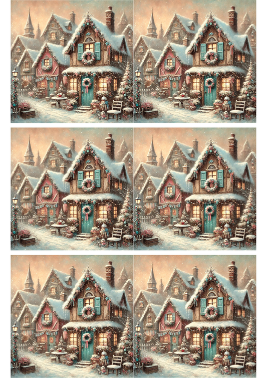 Sticker Sheet – Winter Village Collage Cat. No. 2779