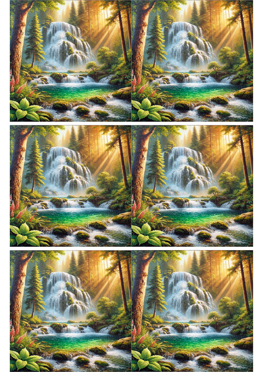 Sticker Sheet – Waterfall Collage Cat. No. 2685