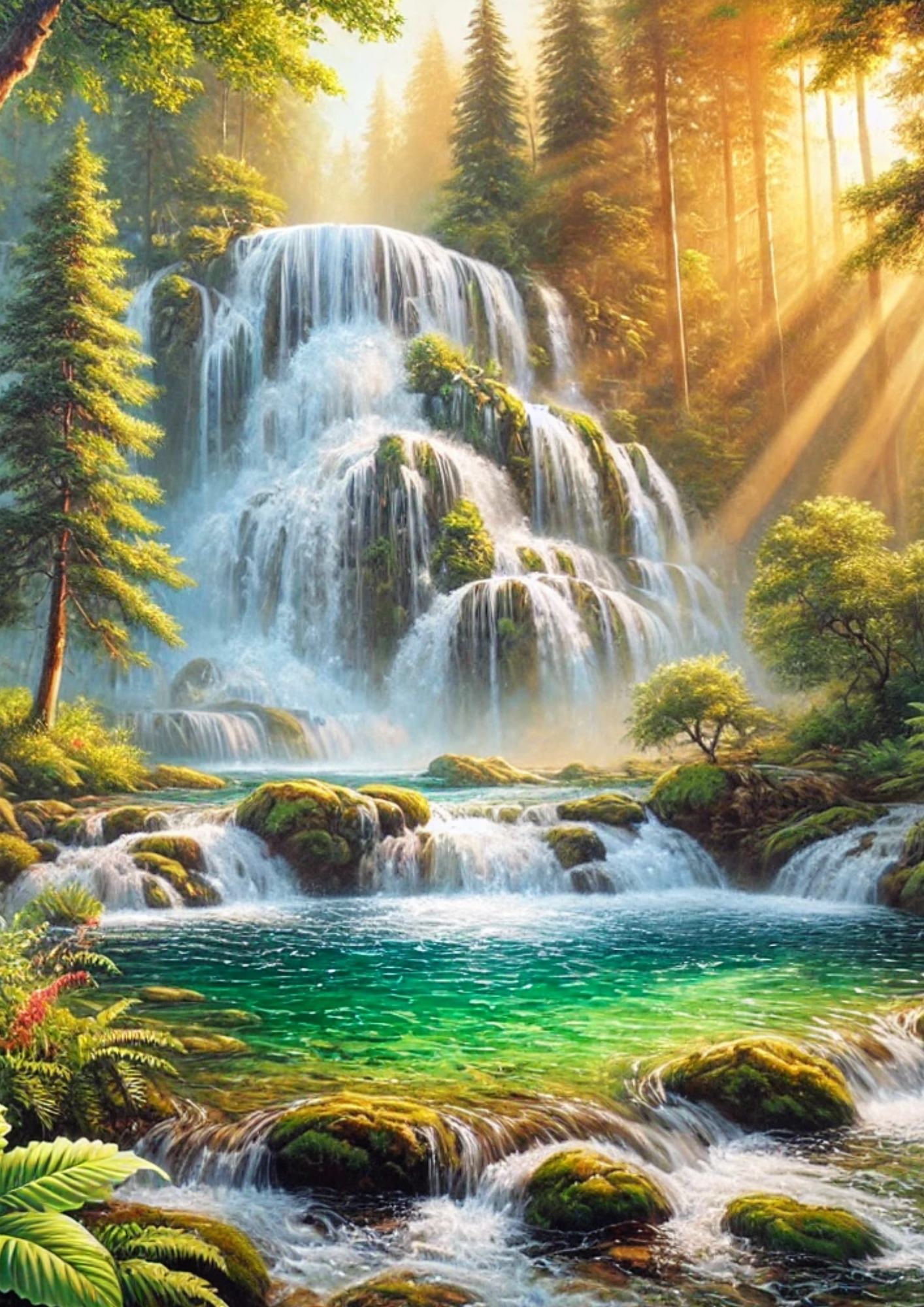 Sticker Sheet / Greeting Card – Waterfall Full Cat. No. 2686