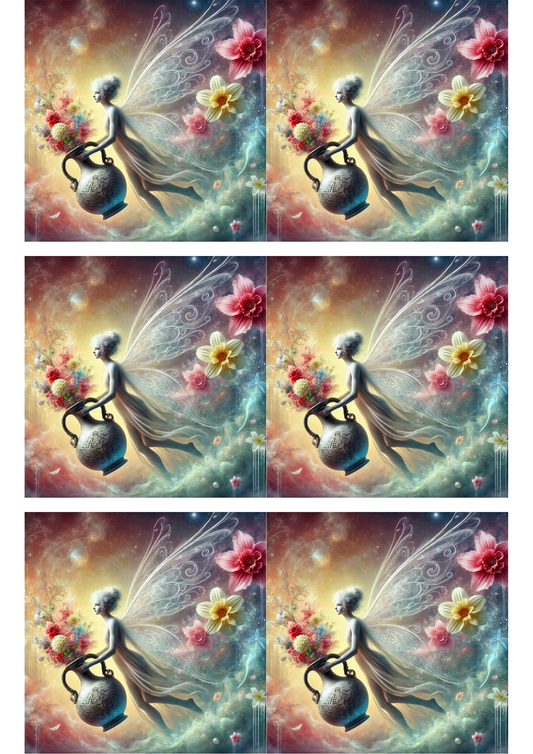 Sticker Sheet – Fairy and Jug Collage Cat. No. 2927