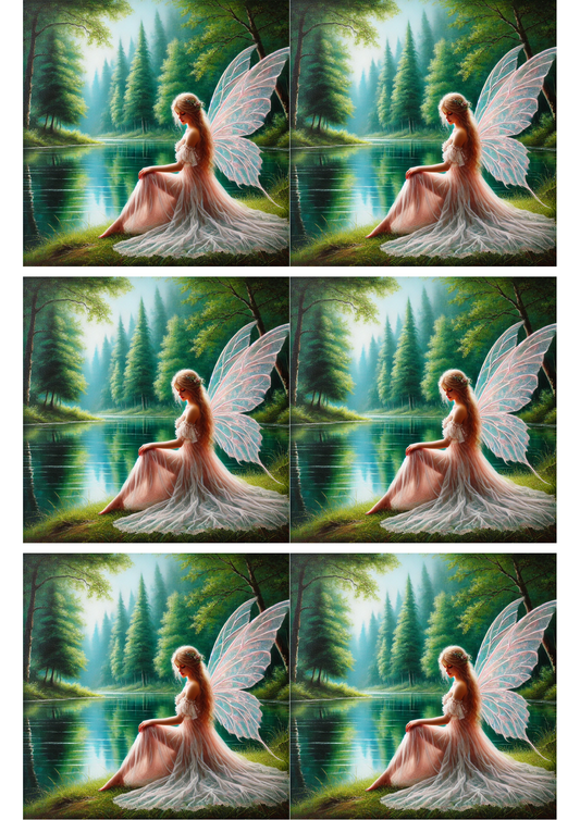 Sticker Sheet – Fairy By The Lake Collage Cat. No. 2697
