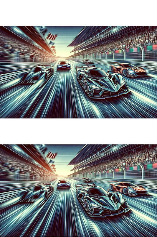 Sticker Sheet – Car Racing Collage Cat. No. 478