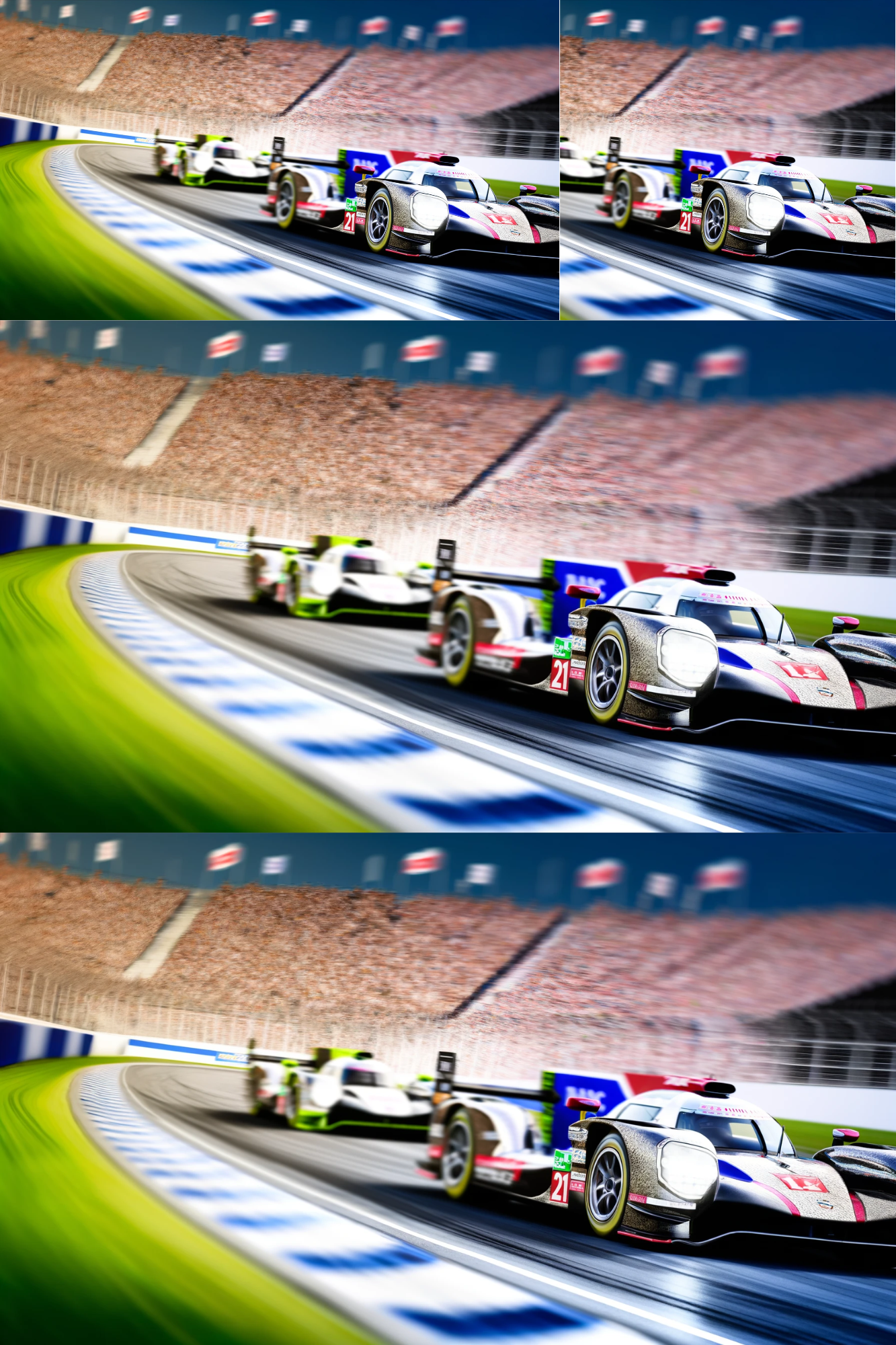 Sticker Sheet / Greeting Card – Car Racing 2 Collage Cat. No. 480