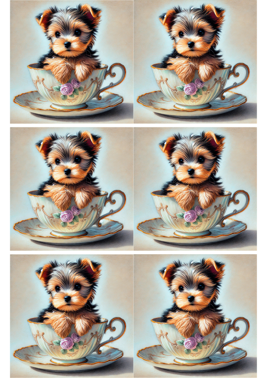 Sticker Sheet – York In A Cup Collage Cat. No. 2713