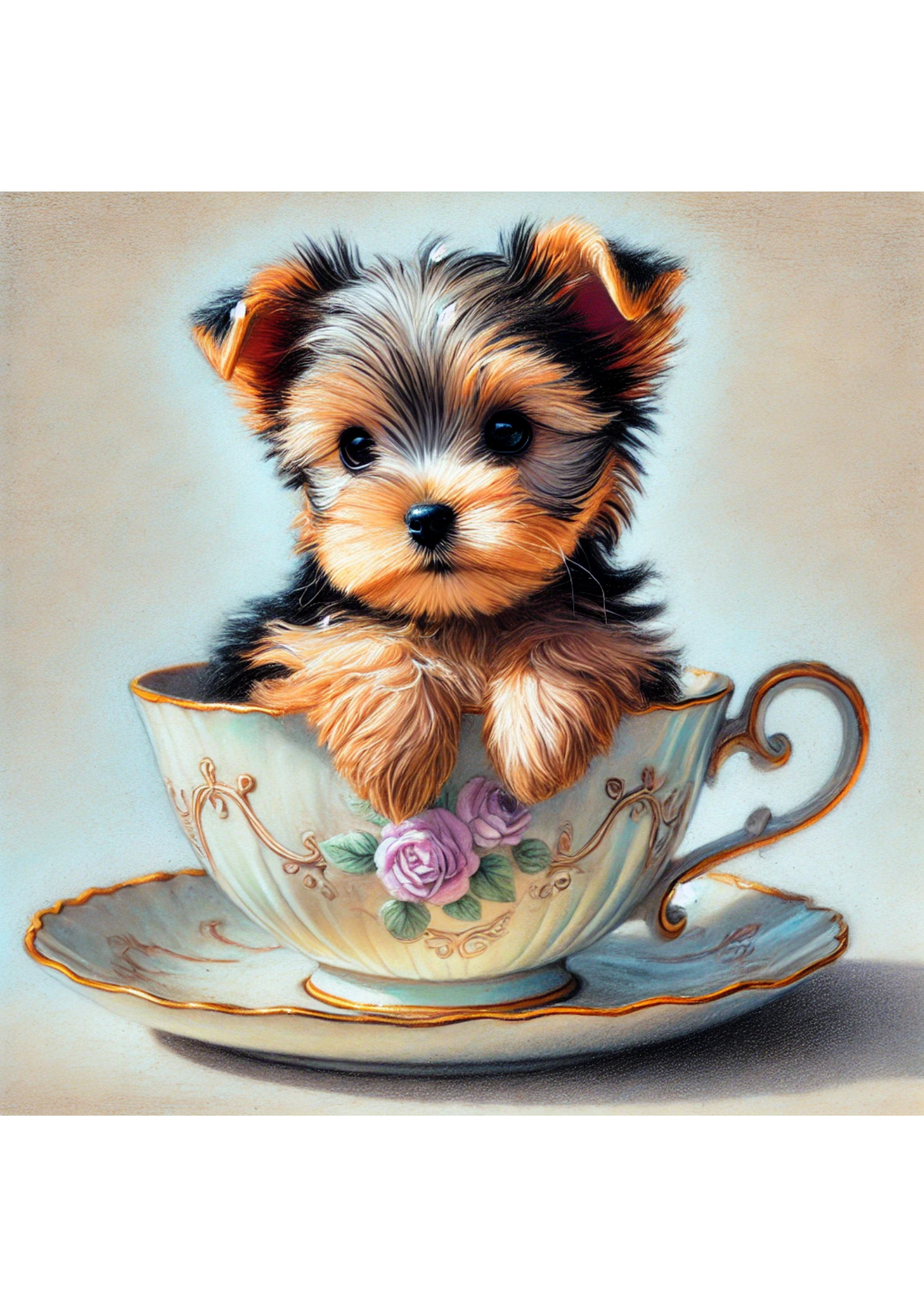 Sticker Sheet / Greeting Card – York In A Cup Full Cat. No. 2714