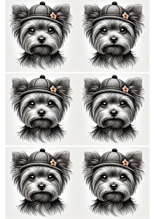 Sticker Sheet – York Terrier Collage Cat. No. 2715