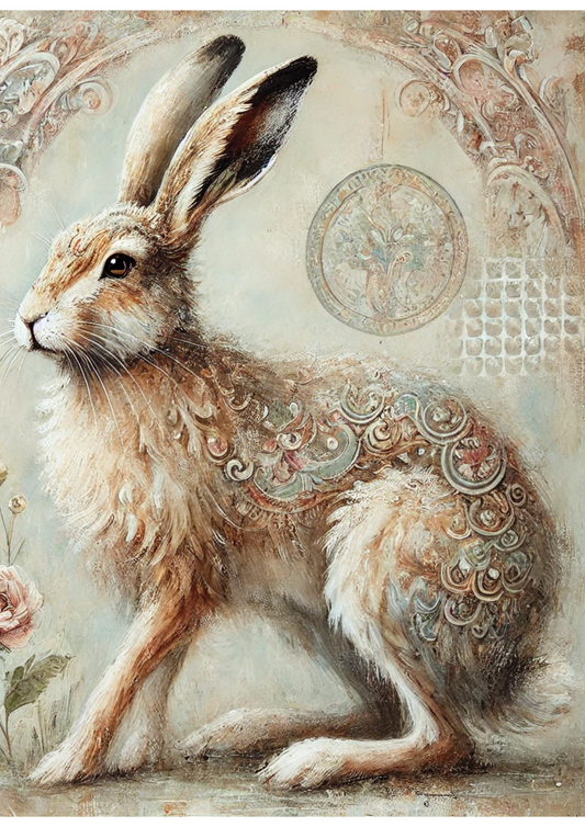 Stickerbogen – Hase Shabby Chic Full Kat. Nr. 2722