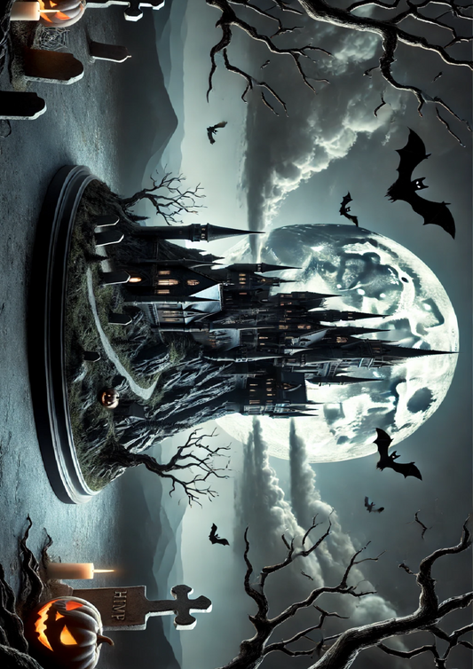 Sticker Sheet Halloween Castle Gothic Style Full Cat. No. 1659