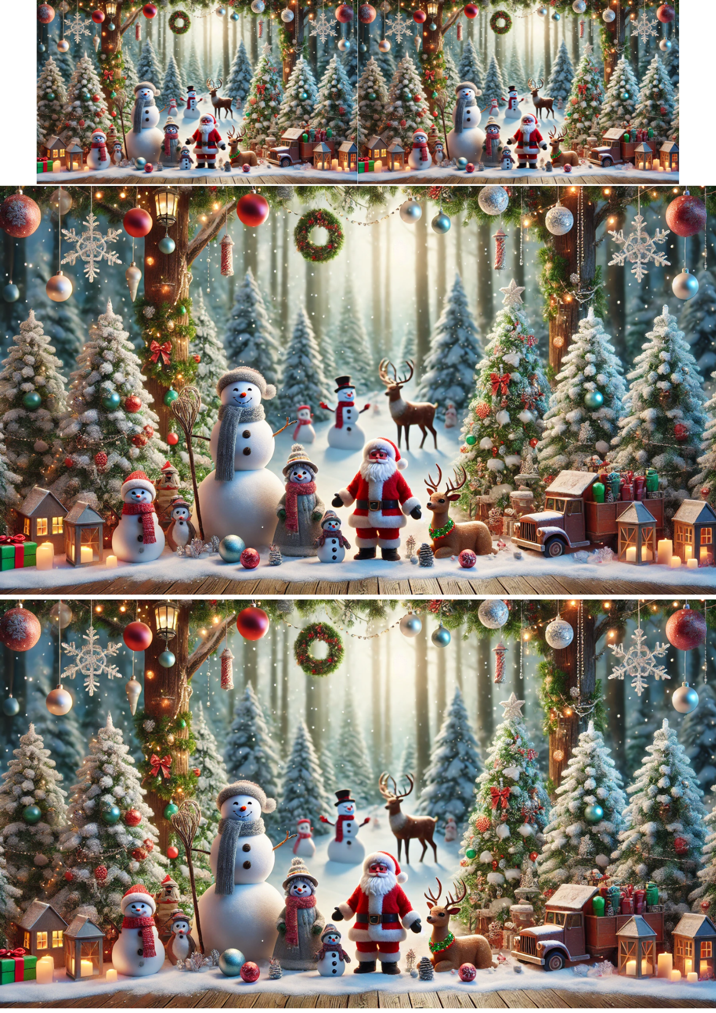 Sticker Sheet / Greeting Card – Winter Atmosphere Collage Cat. No. 1485