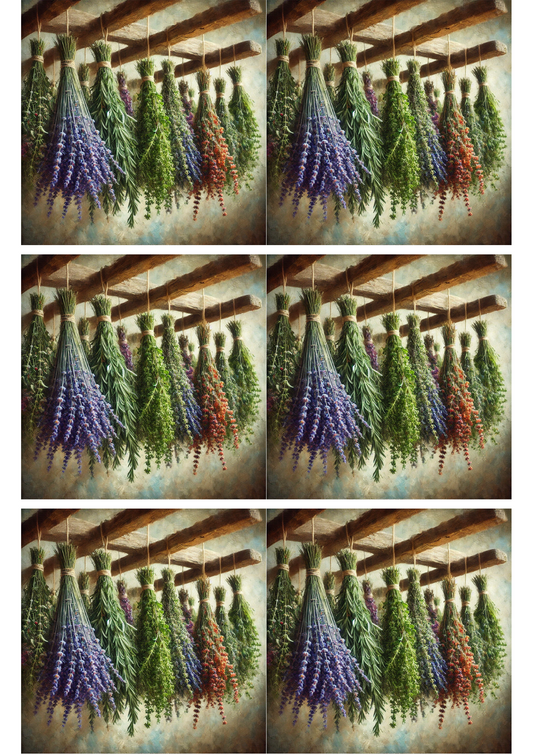 Sticker Sheet – Herbs Collage Cat. No. 2743