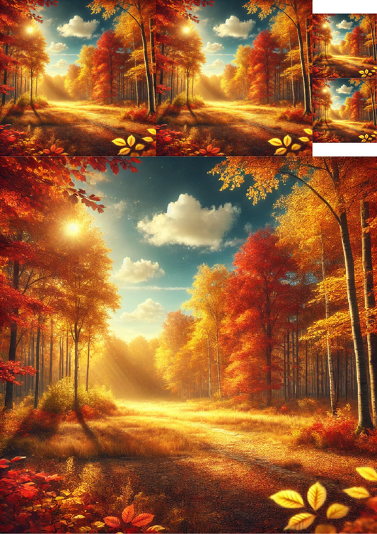 Sticker Sheet Golden Polish Autumn Collage Cat. No. 1409